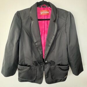 Authentic Vintage John Galliano Black Blazer – Size 42  (US 6) – Made in Italy
